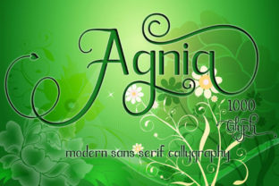 Agnia: A Feminine Script Font for Digital Branding
