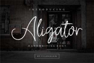 Aligator: A Handwritten Script Font That Feels Like Real Ink