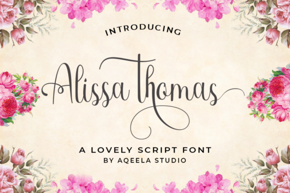 Alissa Thomas Script: A Modern Calligraphy Font for Editorial Design