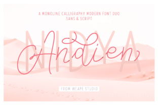 Andien Nidya Duo: A Script Font for Modern Branding