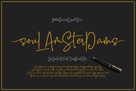 Font Choice That Elevates Your Brand: Soul Amsterdams Duo