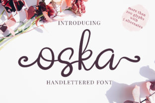 Oska: A Handmade Script Font for Elegant Craft & Product Design