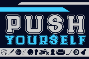 Push Yourself: A Sporty Font for Editorial Energy