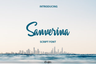 Sanverina: A Modern Script Font for Editorial Design