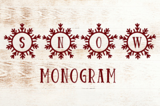 Snow Monogram: A Delicate Display Font for Editorial Design
