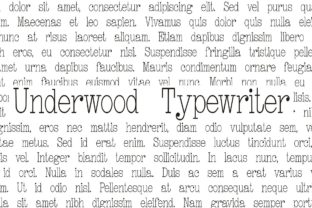 Underwood Typewriter Font: Timeless Charm for Real Business Branding