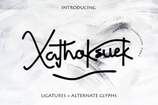 Xathoksuek: A Signature Script Font for Handmade Brands